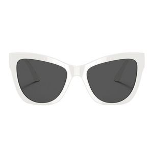 Versace VE 4417U White Plastic Cat-Eye Sunglasses with Case